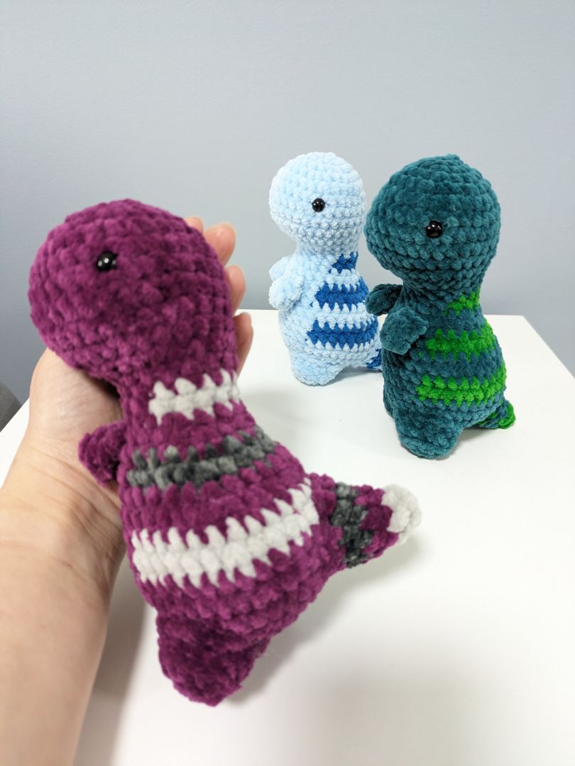 Mon Ami Crochet T-rex Crochet Plushie