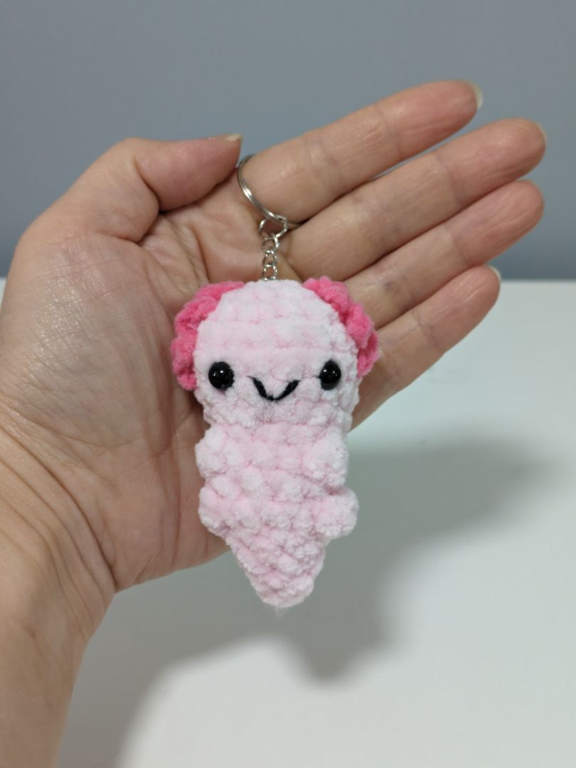 Axolotl Crochet Keyring | Mon Ami Crochet