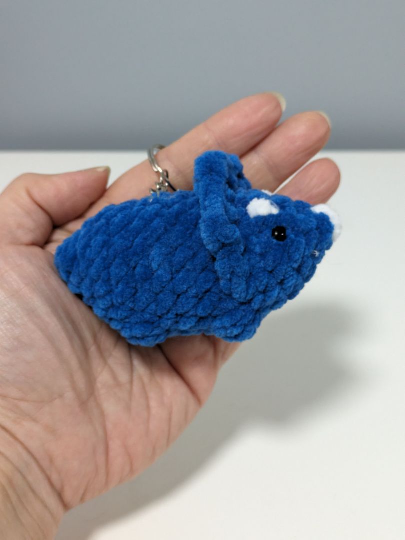 Mon Ami Crochet Triceratops Crochet Keyring