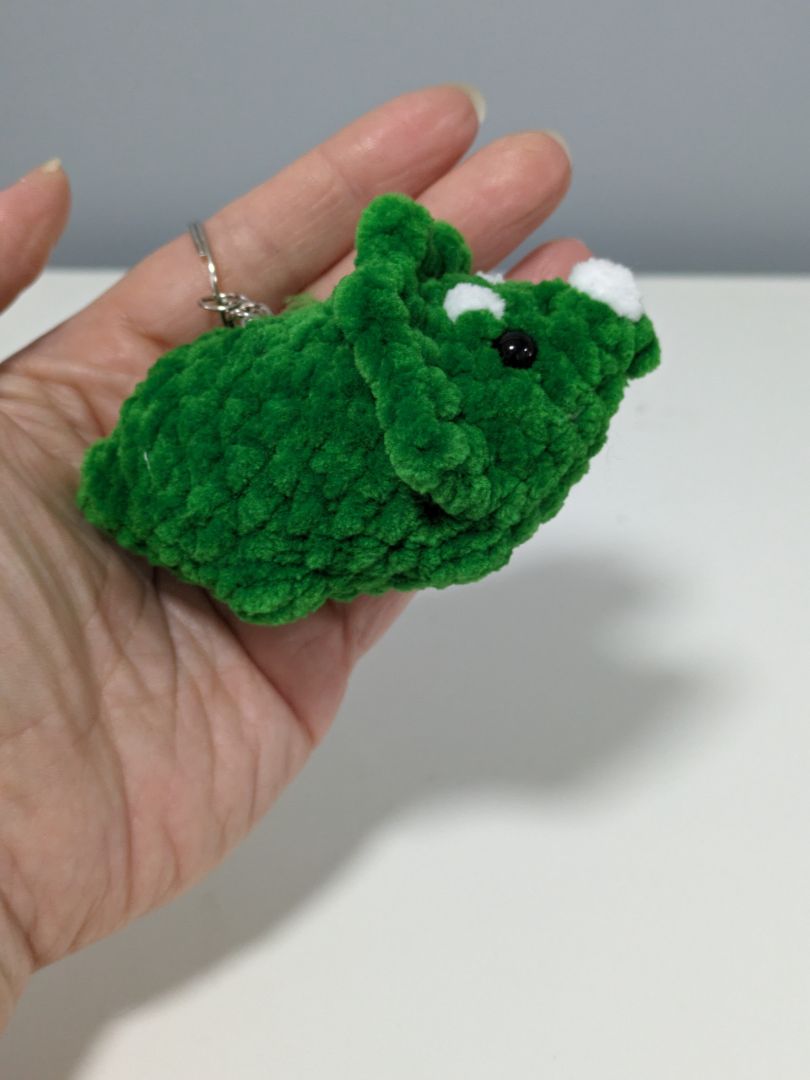 Mon Ami Crochet Triceratops Crochet Keyring