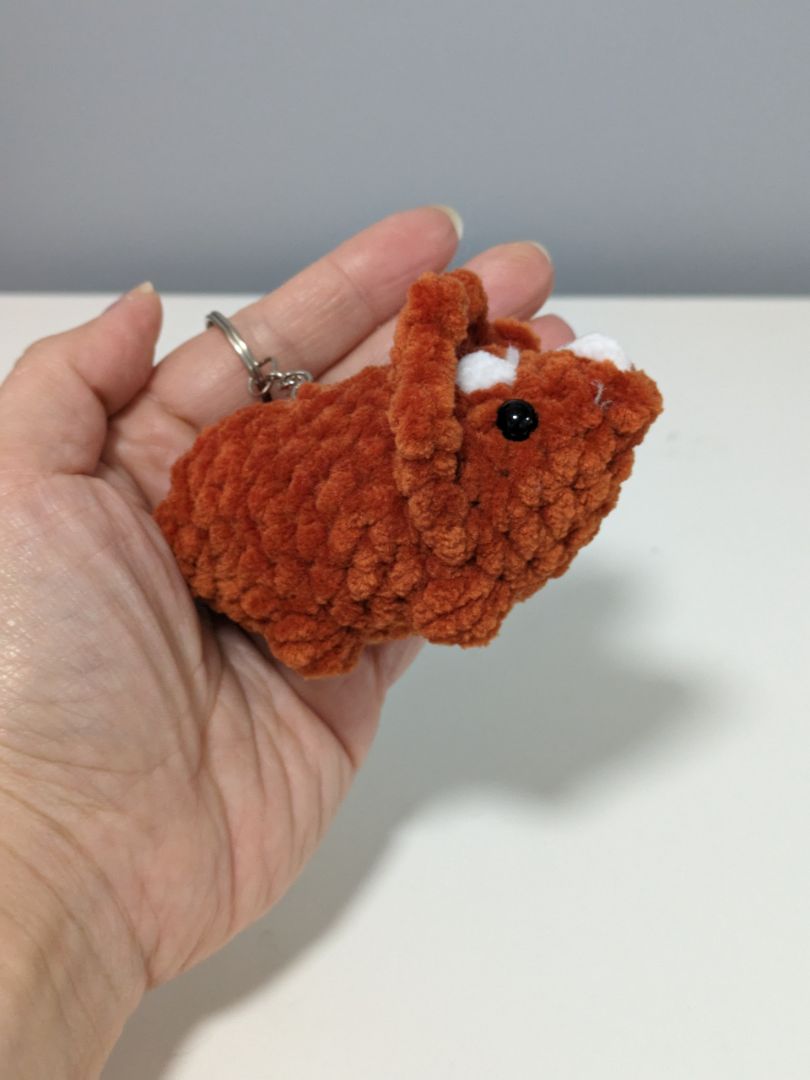 Mon Ami Crochet Triceratops Crochet Keyring