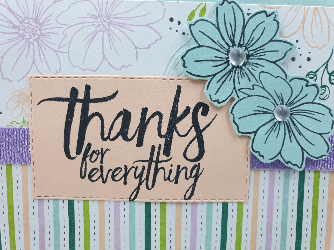 In The Groove Papercrafting Flower Thank you