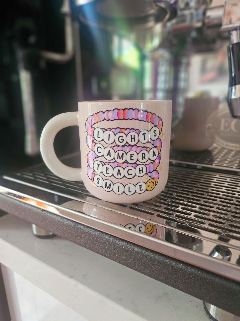 Creations by Julietta Coffee Mug - Teach Smile, Pink 370ml