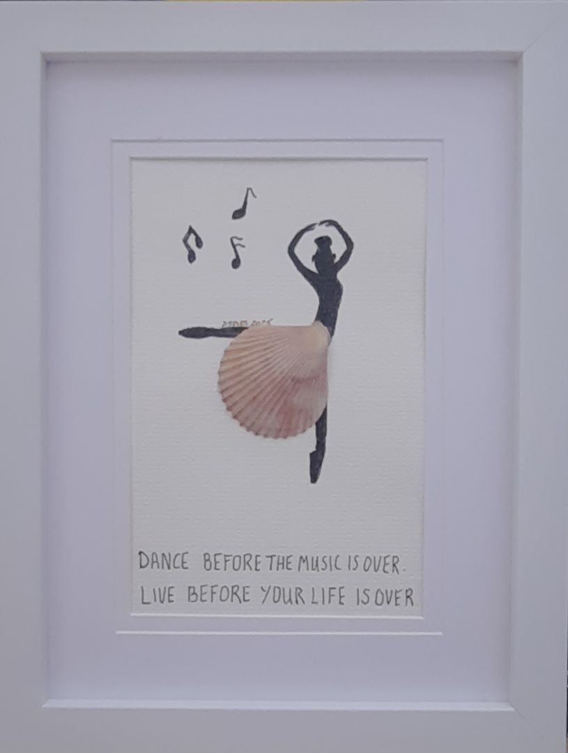 Diartwork Gift Voucher, White frame 17.3 cm x 22.5 cm