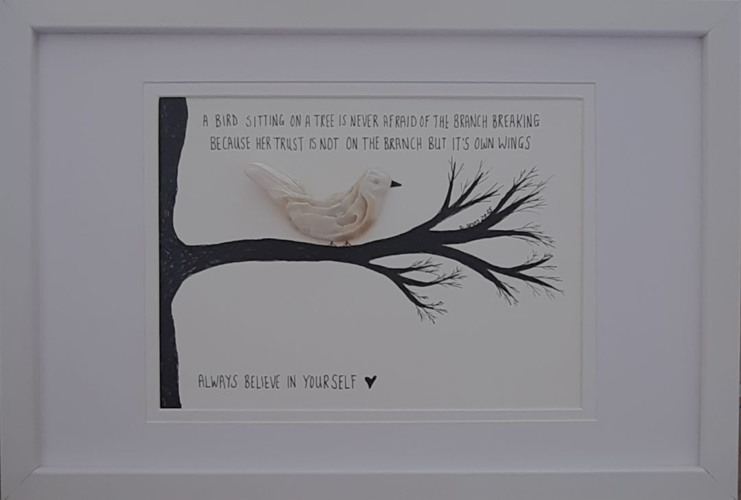 Diartwork Gift Voucher, White frame 32.6 cm x 22.5 cm
