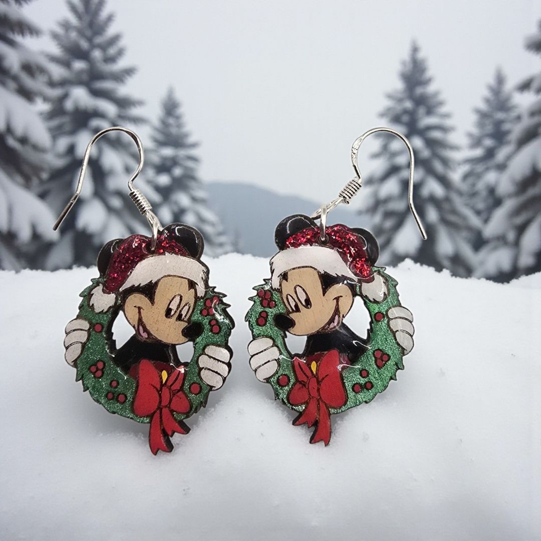 4 little Bells Mickey Xmas, multicolour small