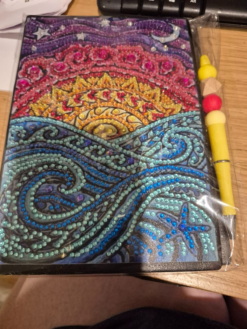 Seahorse Creations AU Notebook -Seaside notebook & Pen, black A5