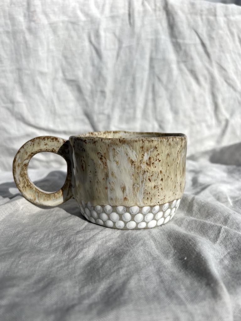 Rainbows & Rivers Sandy Mug, White