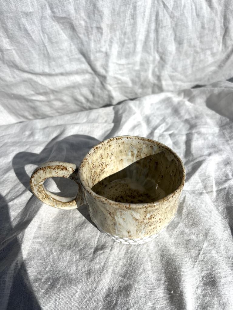 Rainbows & Rivers Sandy Mug, White