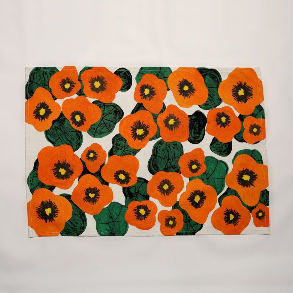 hellomae Nasturtium Tea Towel