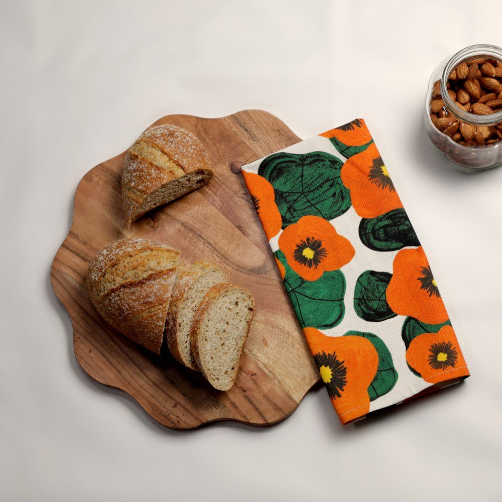 hellomae Nasturtium Tea Towel