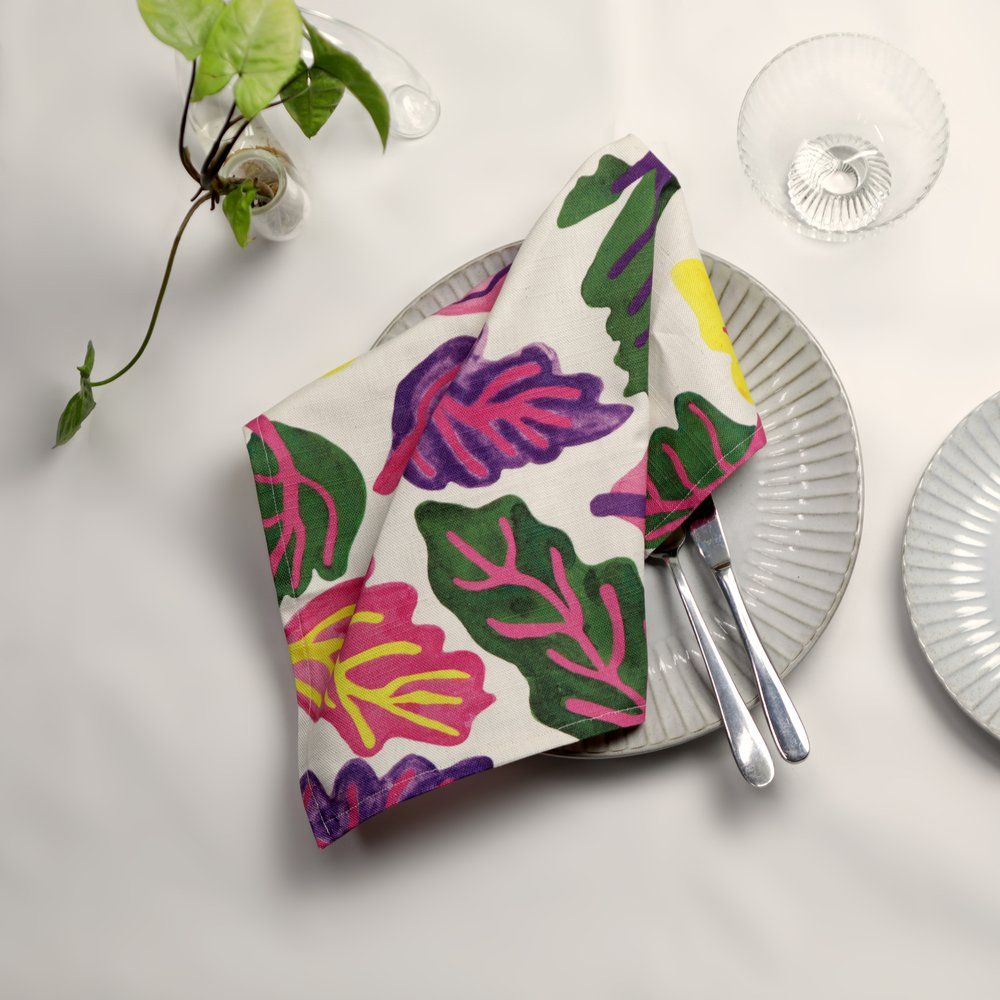 hellomae Rainbow Chard Napkin Set
