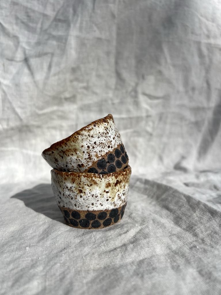 Rainbows & Rivers Riverbed Espresso Cup - Black, White