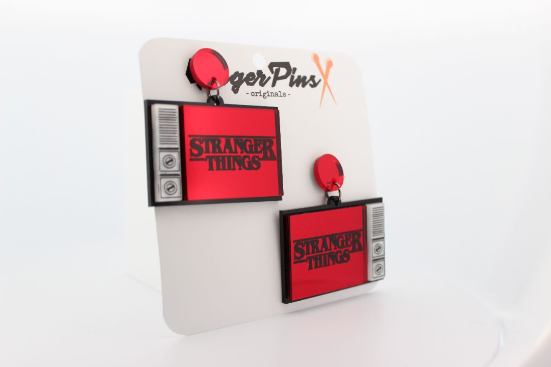 Ginger Pins Originals Stranger Things TV Earrings
