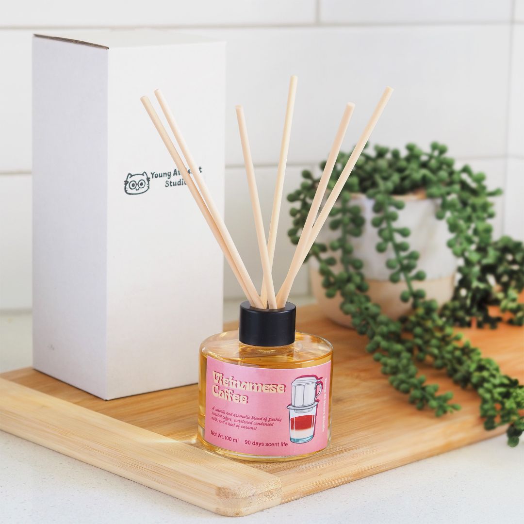 Young At Heart Studio Vietnamese Coffee Reed Diffuser
