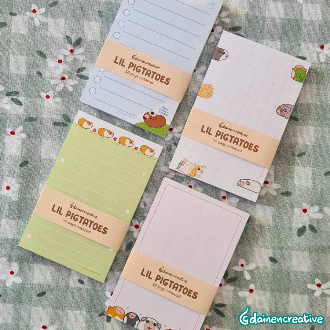 Dainen Creative Little Guinea Pig Blank Notepad, 77 x 123 mm