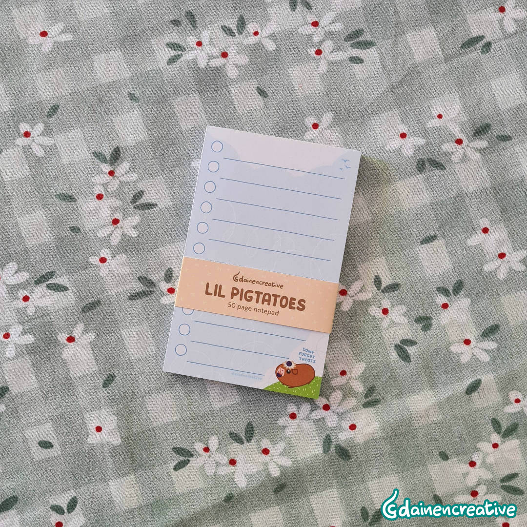 Dainen Creative Little Guinea Pig List Notepads, 77 x 123 mm