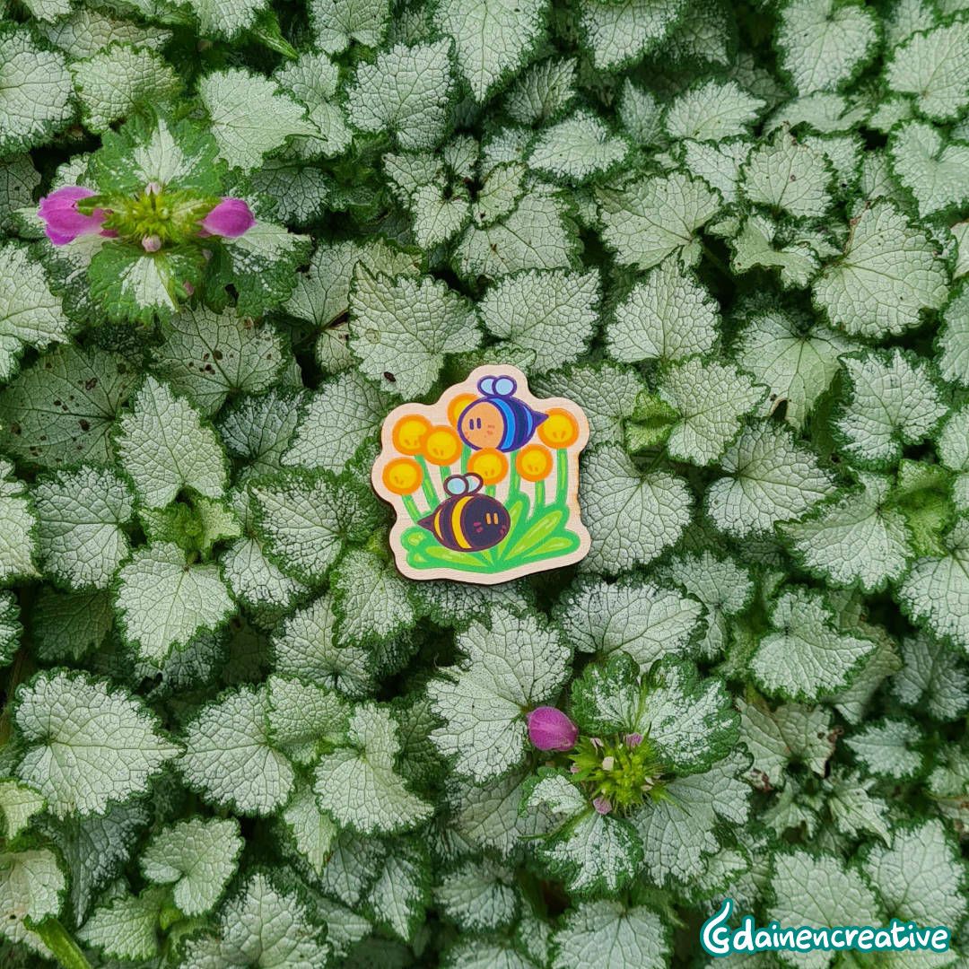 Dainen Creative Lil Bees Wooden Magnet, 38 x 38 mm
