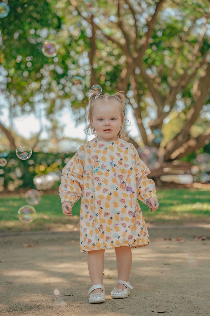 Tucker Tots Baby Feeding & Play Smock, Fruit Salad