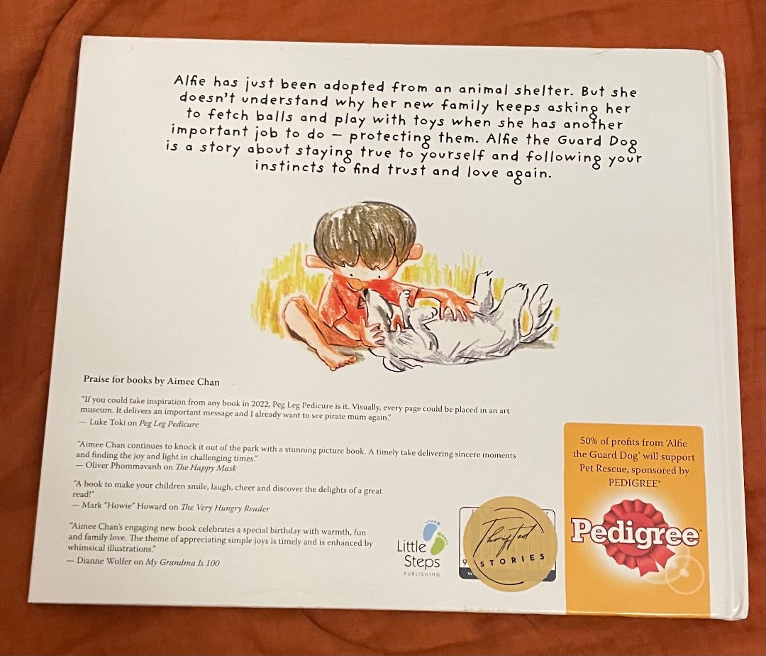 Thrifted Stories Alfie the guard dog