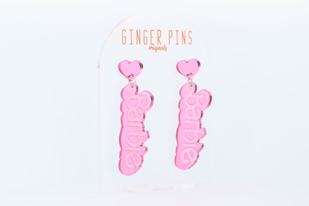 Ginger Pins Originals Barbie Earrings