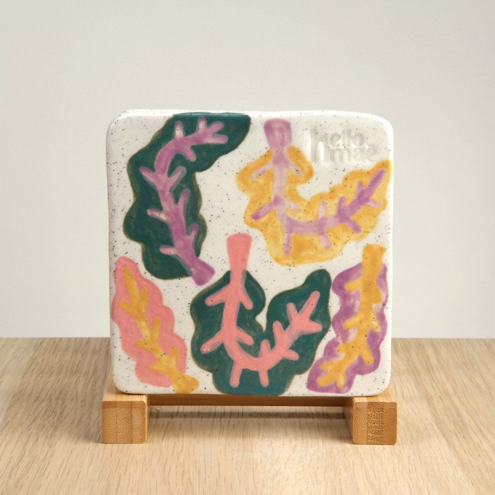 hellomae Rainbow Chard Coaster