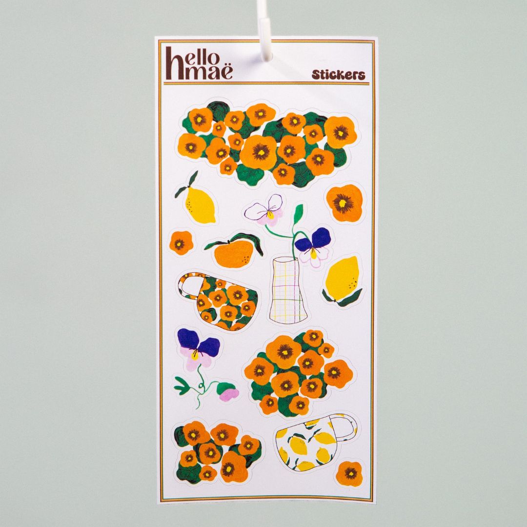 hellomae Garden Sticker Sheet