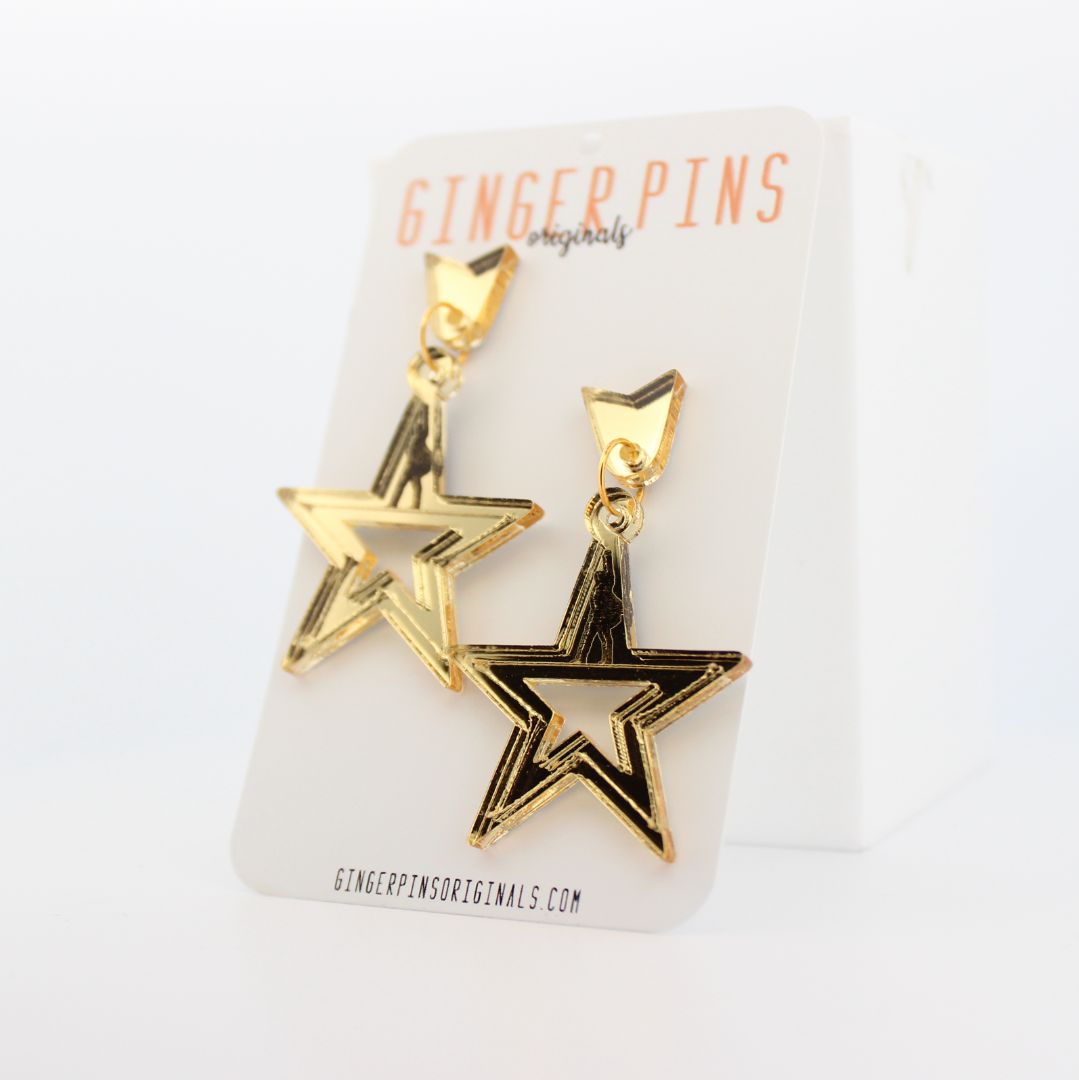 Ginger Pins Originals Hamilton Star Earrings