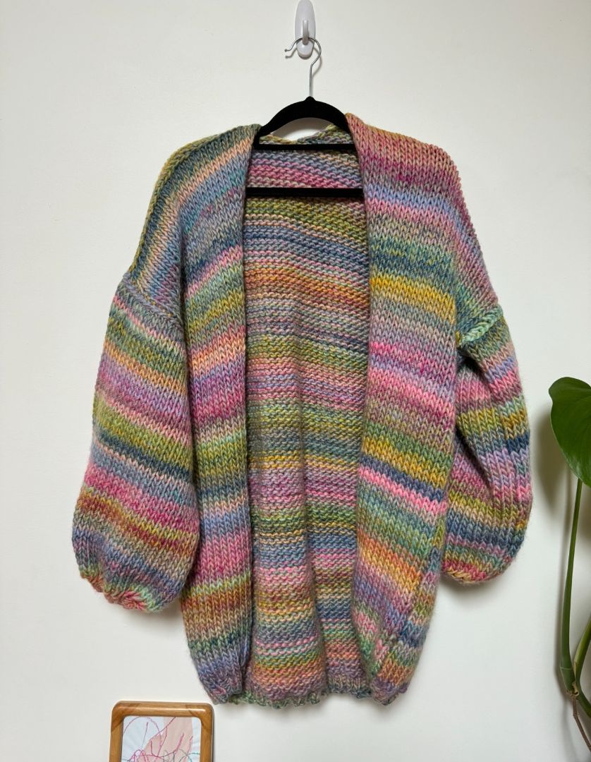 Nat Buckley Knitted Cardigan - Rainbow, Multi M-XL
