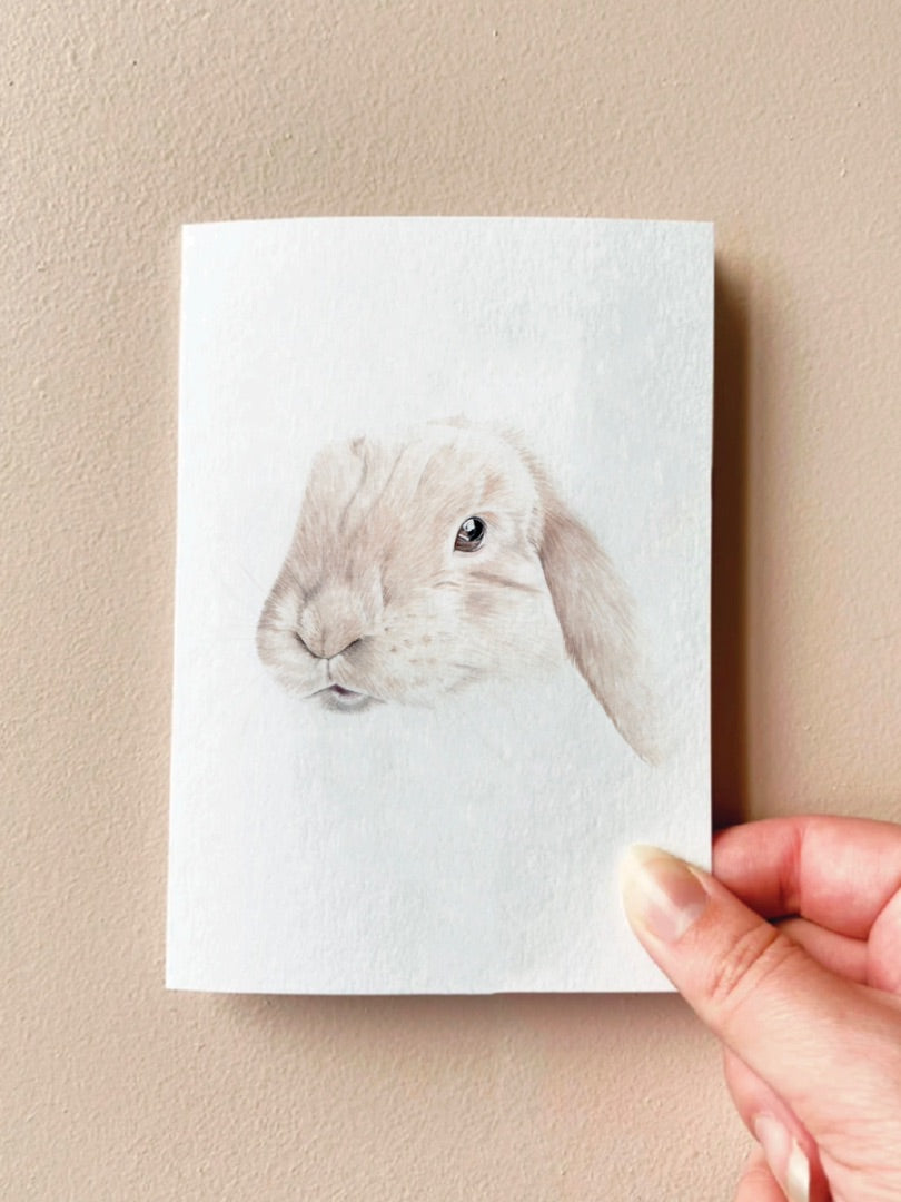 Annalise Paints Nugget the Rabbit