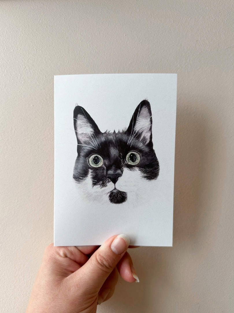Annalise Paints Percy the Tuxedo