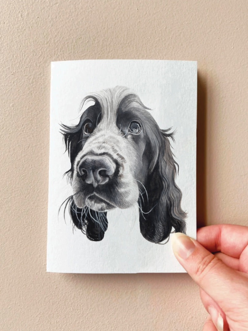 Annalise Paints Bently the Cocker Spaniel