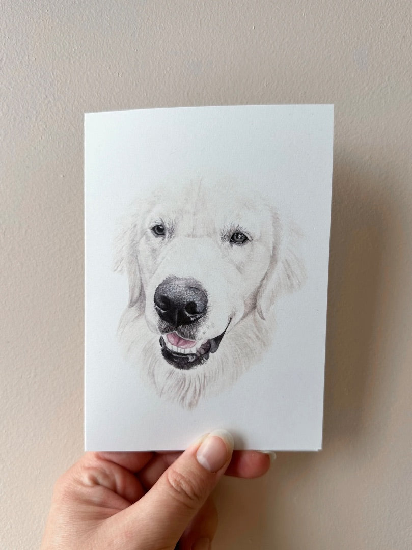 Annalise Paints Murphy the Golden Retriever