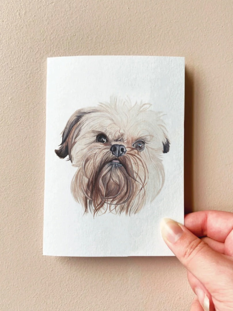 Annalise Paints Chewie the Griffon
