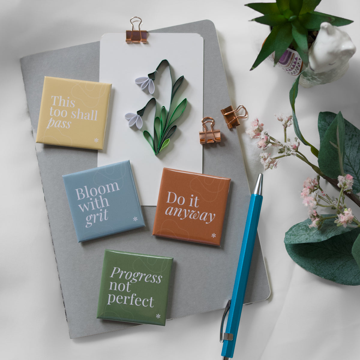 Progress not Perfect - Affirmation Magnet by Sprinkle Press