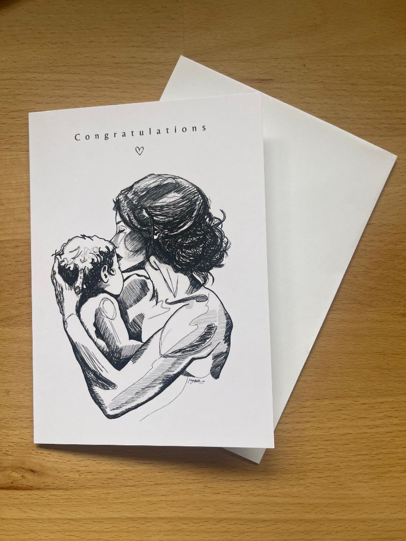 Ebony & Ivory Collective Congratulations Mumma Card