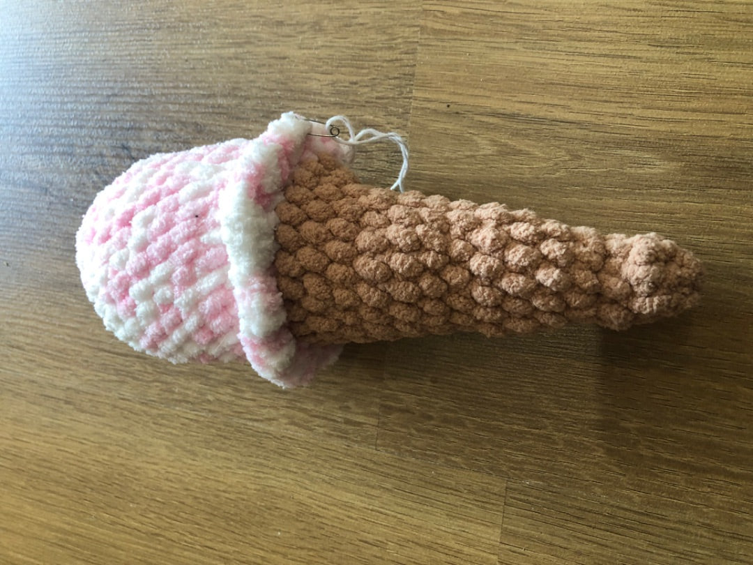 Getting My Stitches Together Crochet ice cream rattle