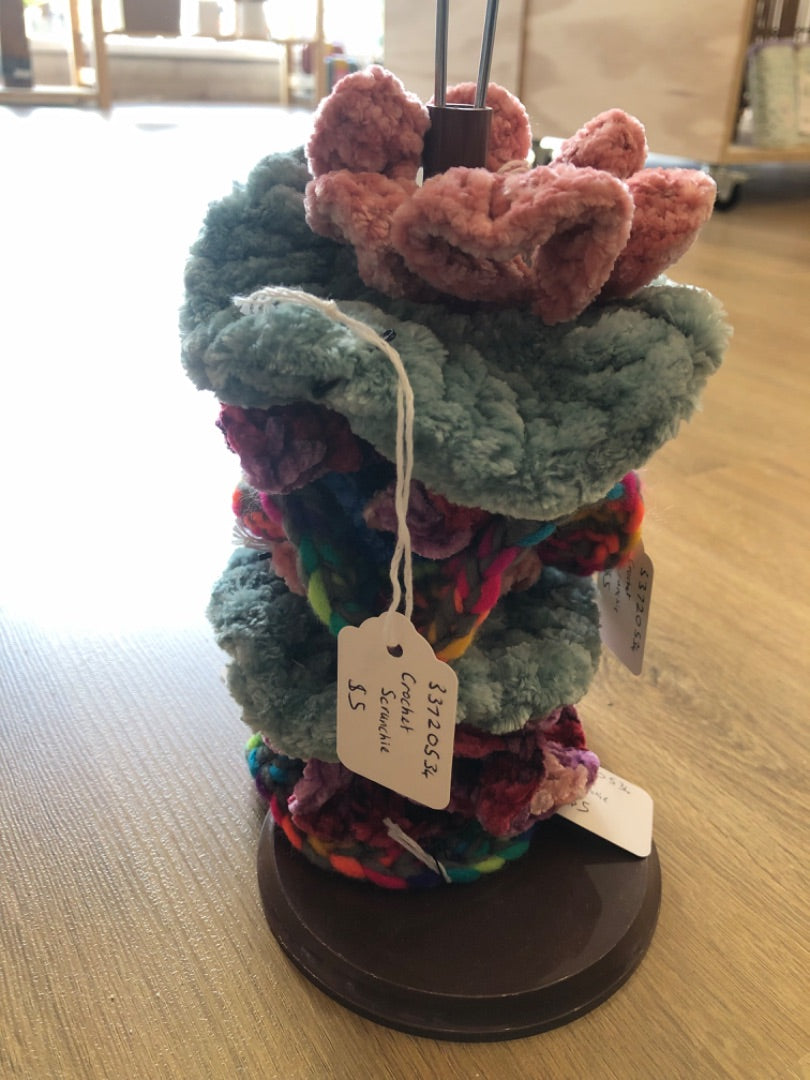 Getting My Stitches Together Crochet scrunchie