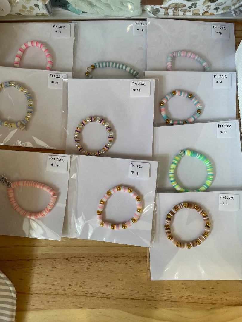 Playmate kids Clay bead bracelets, Multi