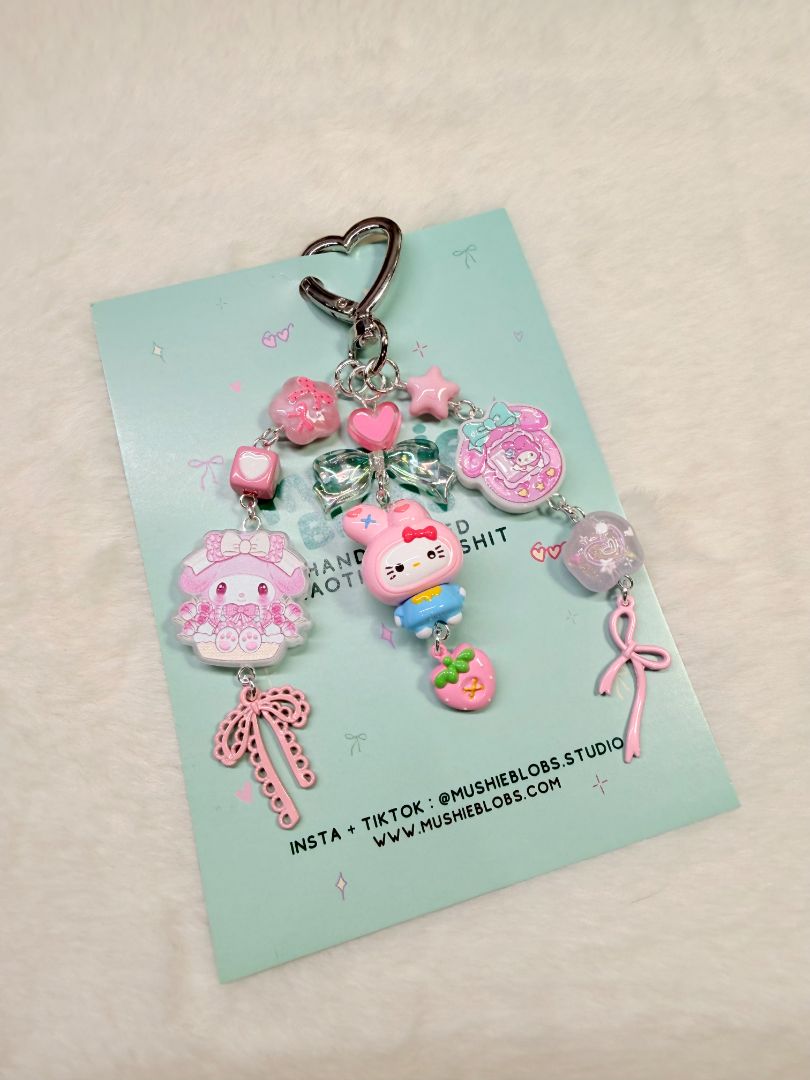 mushieblobs studio Bag Charm: My Melody, Pink