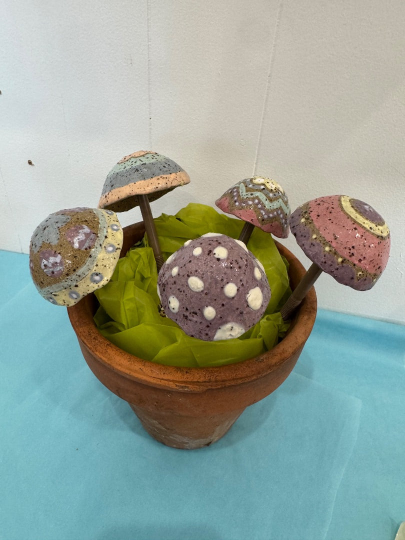 Cleo Ceramics Easter mushrooms