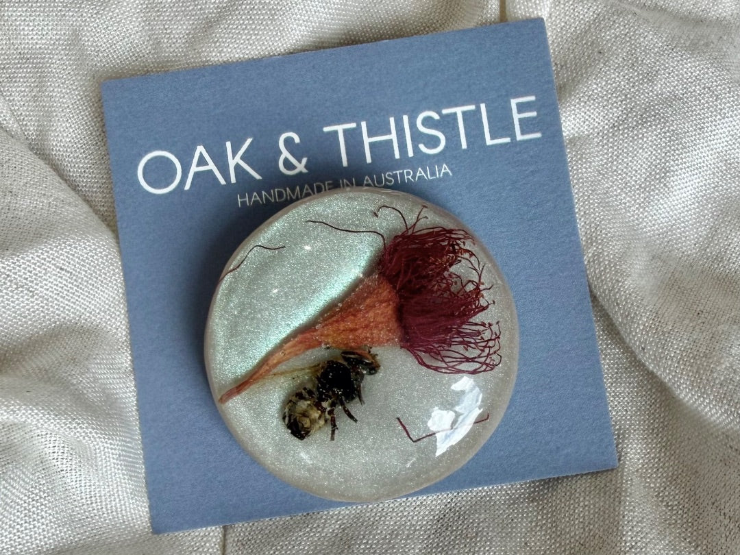 Oak & Thistle Brooch