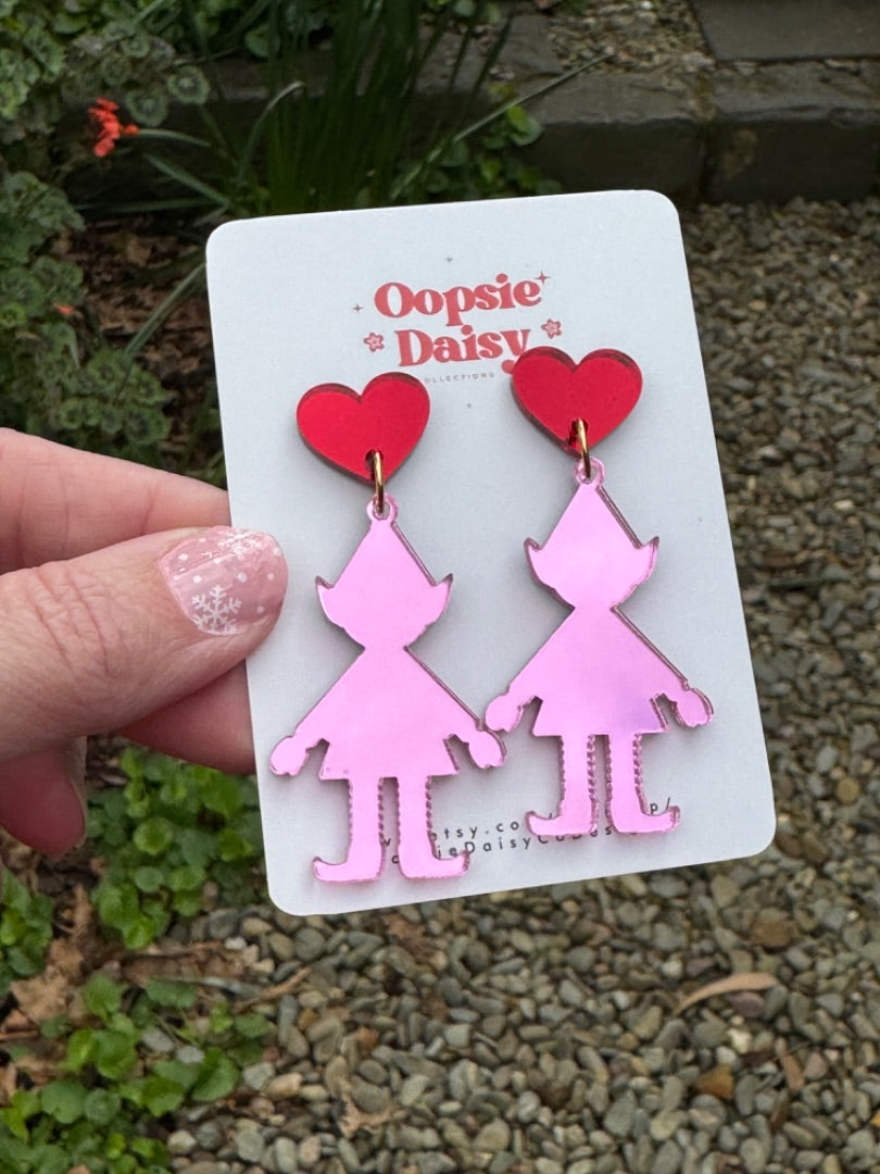Oopsie Daisy Collections Pink and red elves, Red
