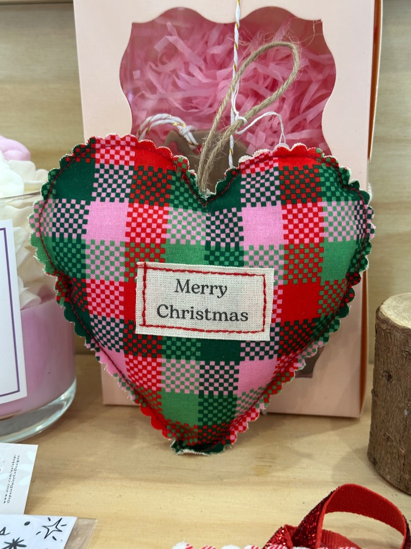 Ellen Mohan Creative Merry Christmas Heart Ornament