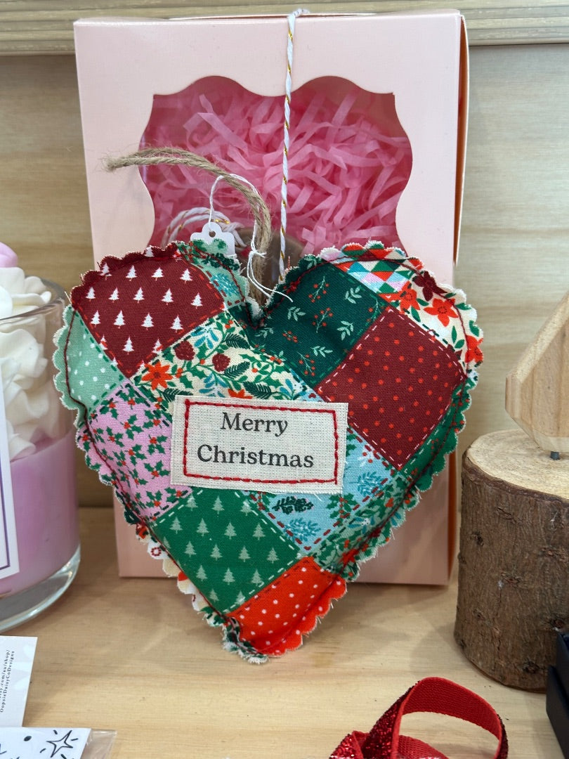 Ellen Mohan Creative Merry Christmas Heart Ornament