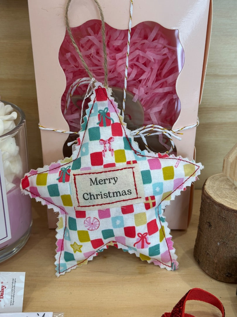 Ellen Mohan Creative Merry Christmas Star Ornament