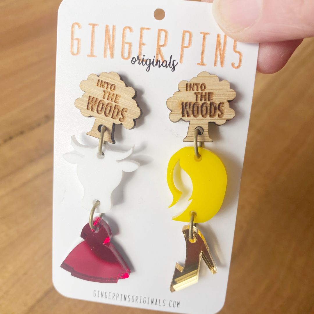 Ginger Pins Originals Into The Woods Earrings