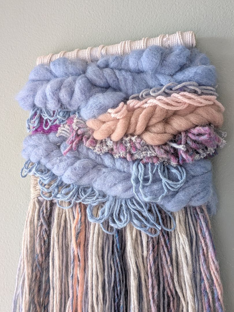 Dandy Dee Woven Wall Hanging, Blue 45cm