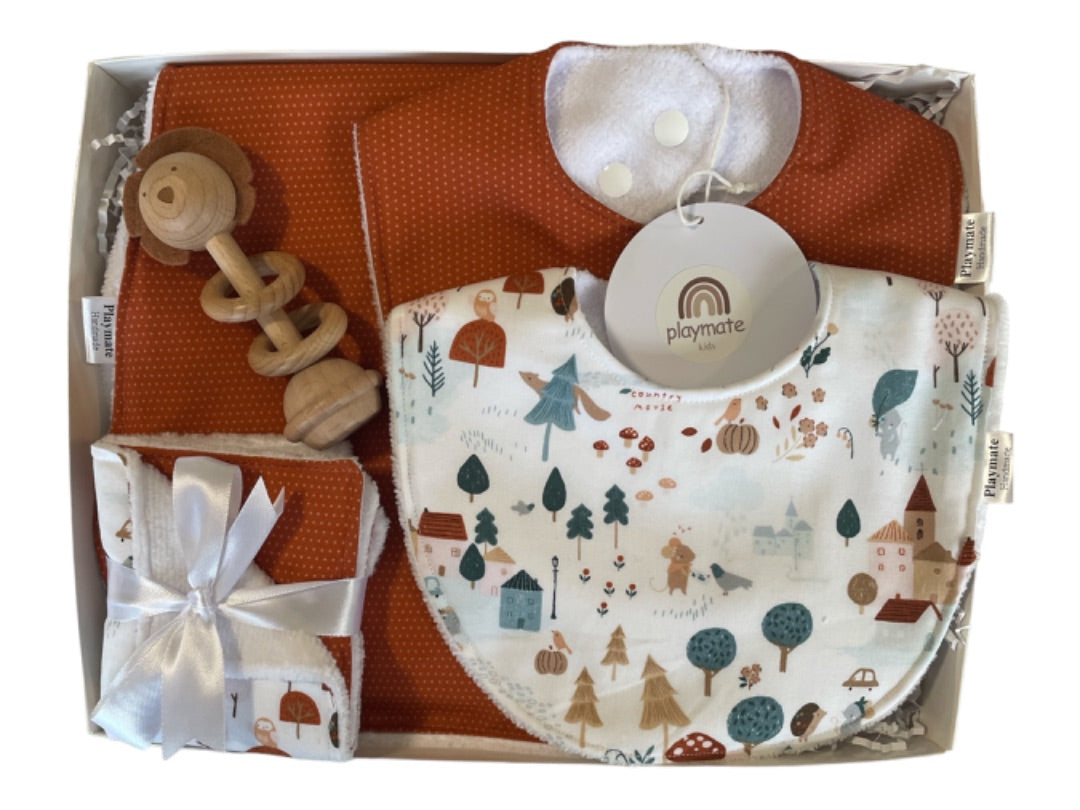 Playmate Baby Accessories, Multi village print Medium Gift Box