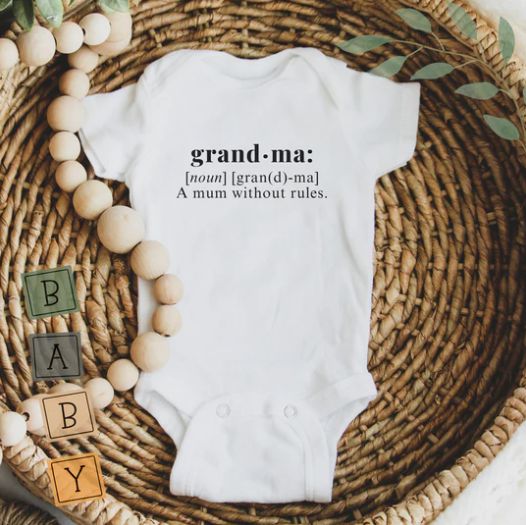 Creations by Julietta Onesie - Grandma (9-12M), 9-12M